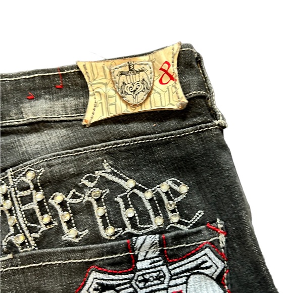 Pepe jeans black wash with embroidered pockets size 27 - Picture 8 of 11